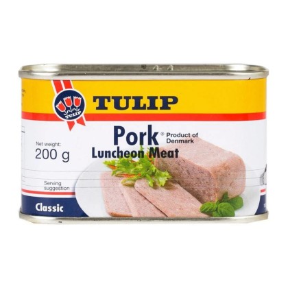 TULIP - CARNE PRESATA PORC, cutie metal, 200G, 48 BUC/BAX