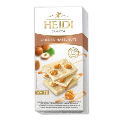 HEIDI GRAND'OR WHITE&HAZELNUTS 80G