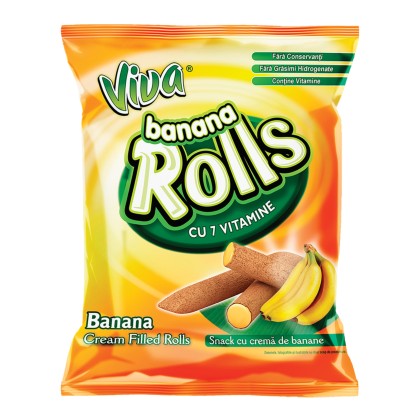 VIVA ROLLS BANANA 100G