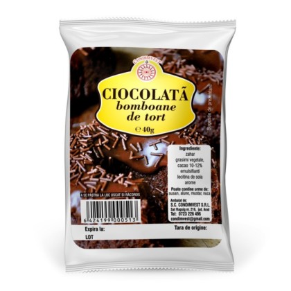 VERMICELI CIOCOLATA 40 G - ORNAMENTE PRAJITURI