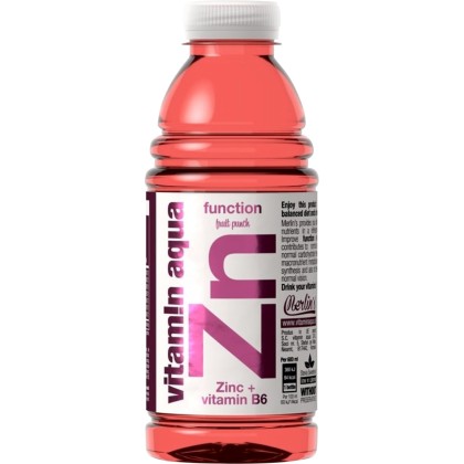 VITAMIN AQUA ZN FRUIT PUNCH 0.6L 6/BAX SGR*
