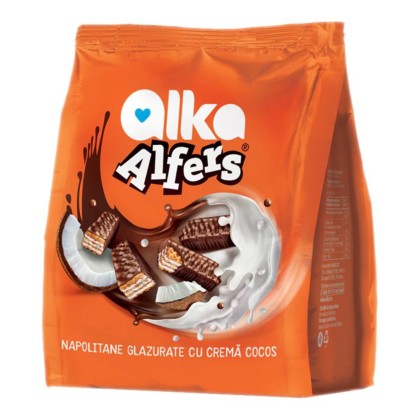 ALFERS NAPOLITANE COCOS GLAZURA CIOCOLATA 180G