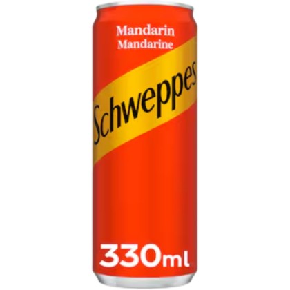 330 CAN X6 SCHWEPPES MANDARIN SLEEK SGR*BUCATA