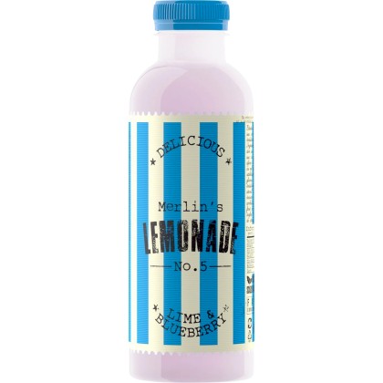 MERLINS LEMONADE No.5 LIME&BLUEBERRY 0.6L 6/BAX SGR*