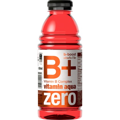 VITAMIN AQUA B+WATERMELON&LEMON ZERO 0.6L 6/BAX SGR*