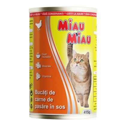 MM MIAU-MIAU CONSERVA CU PUI 415G (24B)