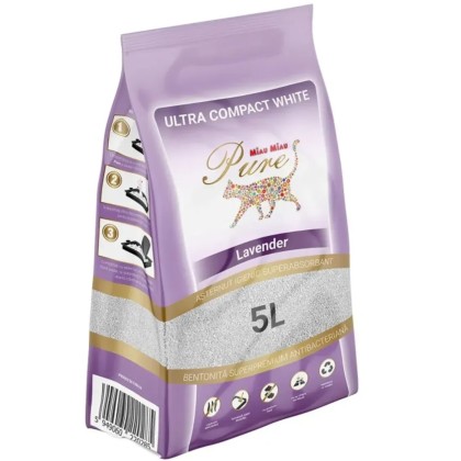 ASTERNUT IGIENIC MIAU MIAU PURE WHITE LAVENDER 5L (4B)