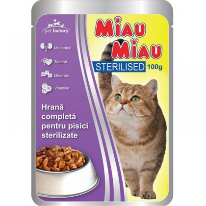 PLIC MIAU MIAU STERILISED 100G (24B)