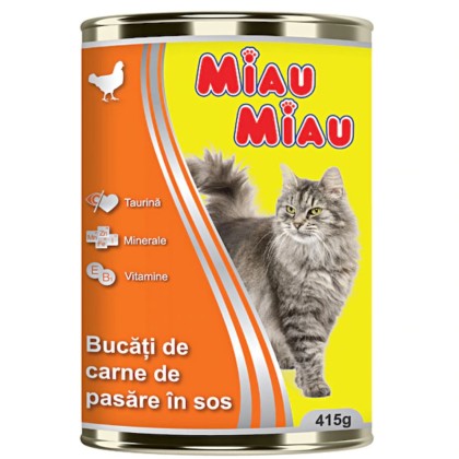 MM MIAU-MIAU CONSERVA CU PUI VITA 415G (24B)