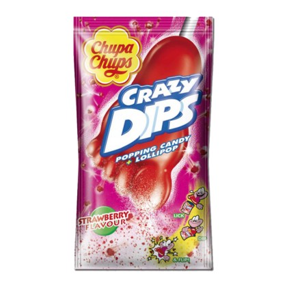 CHUPA CHUPS CRAZY DIPSSTRAWBERRY 14G