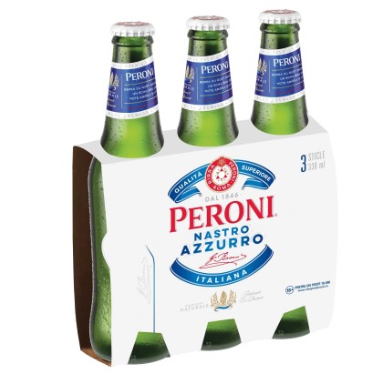 PERONI NASTRO AZZURRO 330ML NRB 3 PACK SGR*