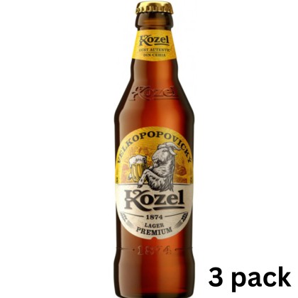 KOZEL PREMIUM LAGER 330ML NRB 3 PACK SGR*