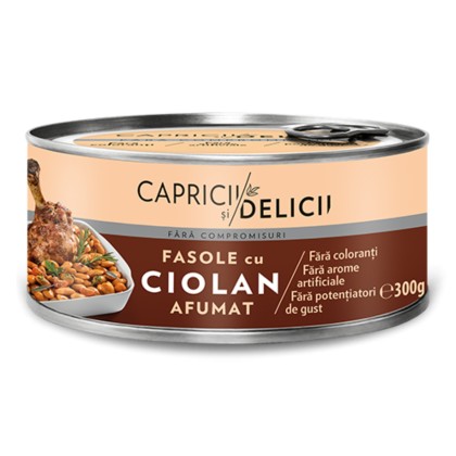 C&D FASOLE CU CIOLOAN AFUMAT 300G*6