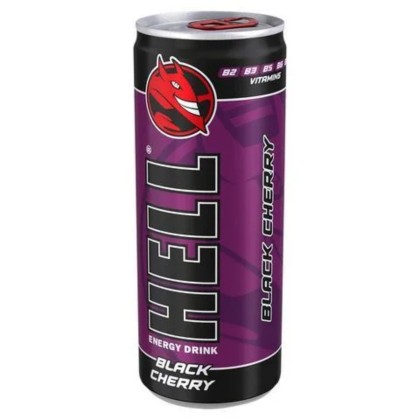 HELL ENERGY DRINK BLACK CHERRY 250ml 24/BAX SGR*
