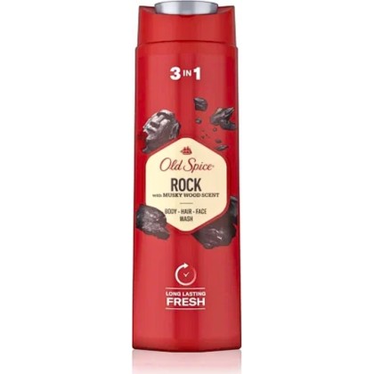 OLD SPICE GEL DE DUS&SAMPON 400ML 3IN1 ROCK*6
