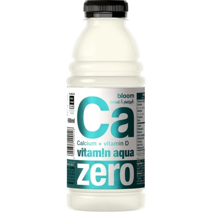 VITAMIN AQUA CA COCONUT&PINEAPPLE ZERO 0.6L 6/BAX SGR*