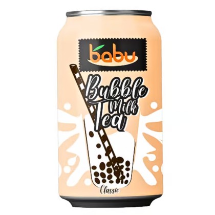 BABU BUBLE TEA  MILK TEA CLASIC 315ML 24/BAX SGR*