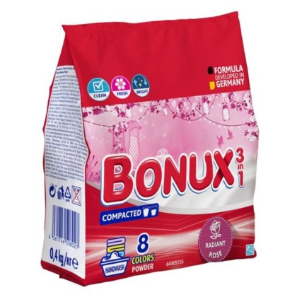 BONUX DETERGENT AUTOMAT 1.17KG 18SP 3IN1 ROSE*9