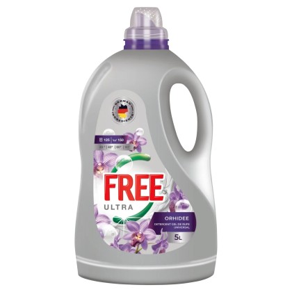 ULTRA FREE DETERGENT LICHID 5L 125SP UNIVERSAL ORHIDEE*4