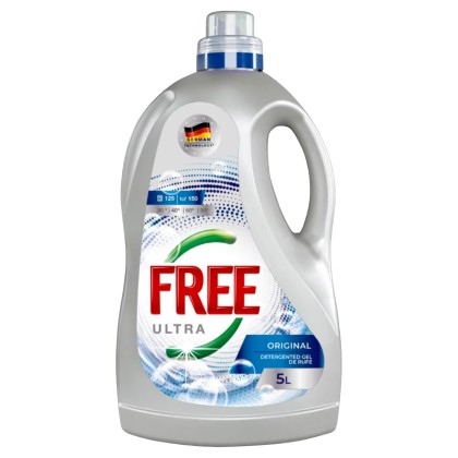ULTRA FREE DETERGENT LICHID 5L 125SP UNIVERSAL ORIGINAL*4