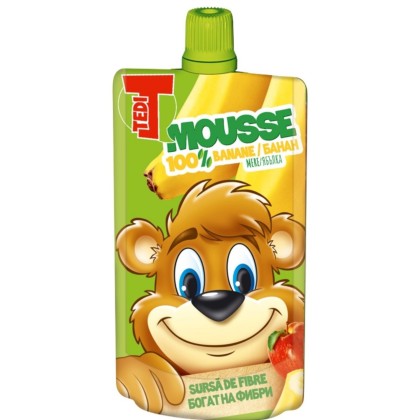 TEDI MOUSSE BANANE 100gr 12/bax BUCATA