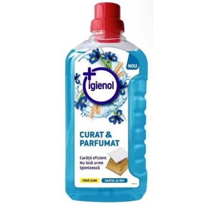 IGIENOL DETERGENT PARDOSELI CURAT&PARFUMAT 1L SANTAL SI IRIS*8