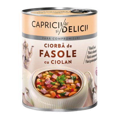 C&D CIORBA DE FASOLE CU CIOLAN 400G*9