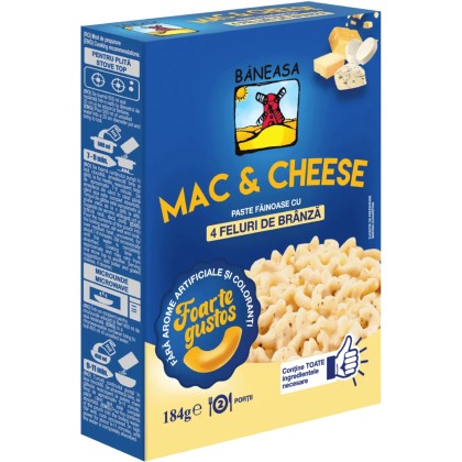 BNS MAC&CHEESE /4*CHEDDAR 184G