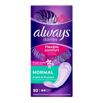 ALWAYS ABSORBANTE ZILNICE FLEXIBILE COMFORT NORMAL 30B*10