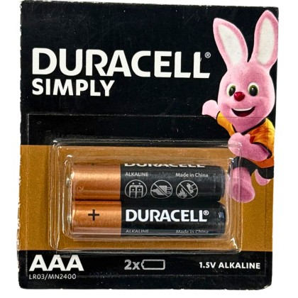 DURACELL BATERII ALKALINE R03 AAAK 2 BUC/SET