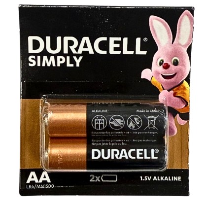 DURACELL BATERII ALKALINE R6 AAK 2 BUC/SET