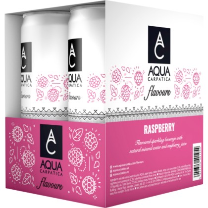 0.33L AQUA CARPATICA ZMEURA(4X6MPK) CAN SGR