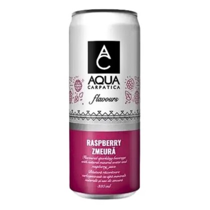 0.33L AQUA CARPATICA ZMEURA BUCATA CAN SGR