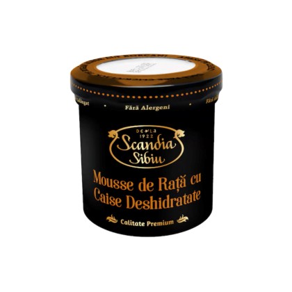 SCANDIA MOUSSE DE RATA CU CAISE DESHIDRATATE 140gr 6/BAX