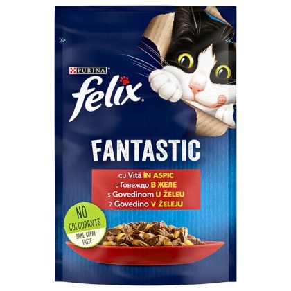 FELIX FANTASTIC BEEF PLIC 85G (26BUC)