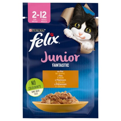 FELIX JUNIOR CHICKEN PLIC 85G(26BUC)