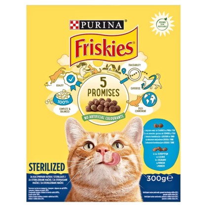 FRISKIES STERILE CAT SMN&VEG 300G (10BUC)
