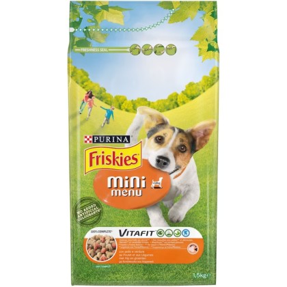 FRISKIES MINI MENU DOG CHKN&v 1.5KG (4BUC)