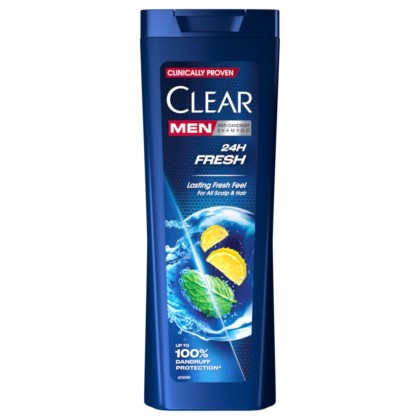 CLEAR SAMPON PAR 360ML MEN 24H FRESH*12