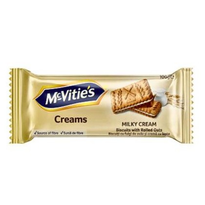 MC VITIE`S CREAMS MILKY SANDW 100G (24B)