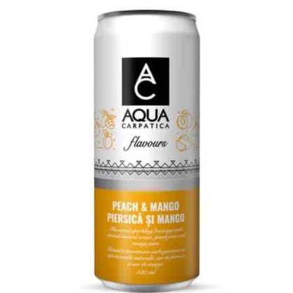 0.33L AQUA CARPATICA PIERSICI SI MANGO (4X6MPK) CAN SGR