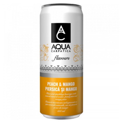 0.33L AQUA CARPATICA PIERSICI SI MANGO BUCATA CAN SGR