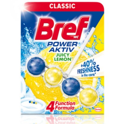 BREF ODORIZANT WC POWER AKTIV LEMON 50GR*10