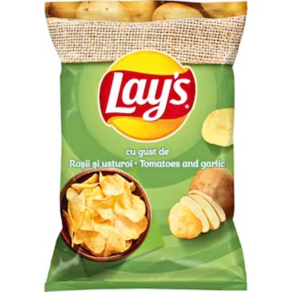 LAY`S CHIPS TOMATO & GARLIC 125G(21B)