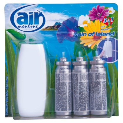 HAPPY SPRAY APARAT 3X15ML AIR MENLINE RAIN OF ISLAND