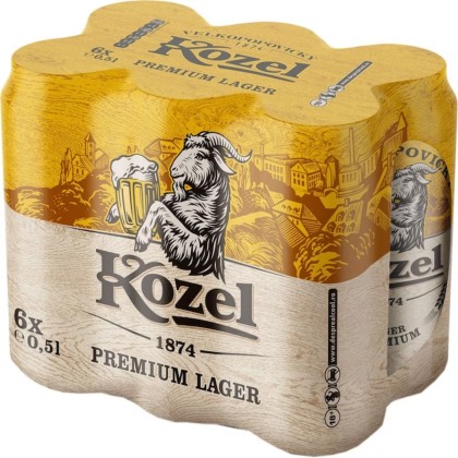KOZEL PREMIUM LAGER 500ML DOZA 6PACK SGR*
