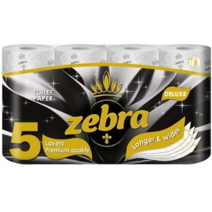 HARTIE IG ZEBRA DELUXE 8ROLE 5STR