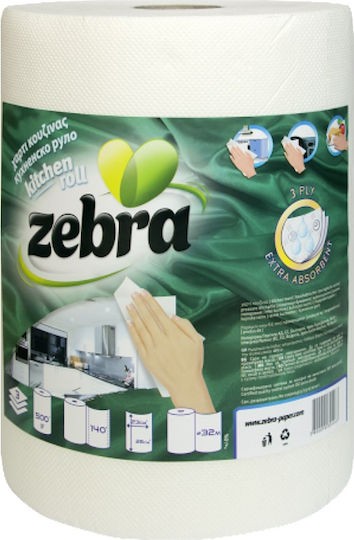 PROSOP BUCATARIE ZEBRA EXTRA ABSORBANT 500GR 3STR