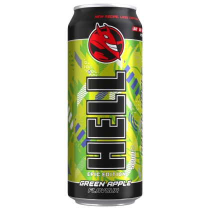 HELL GREEN APPLE 500ml 12/BAX SGR*