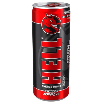HELL ENERGY DRINK APPLE 250 ml 24/BAX SGR*